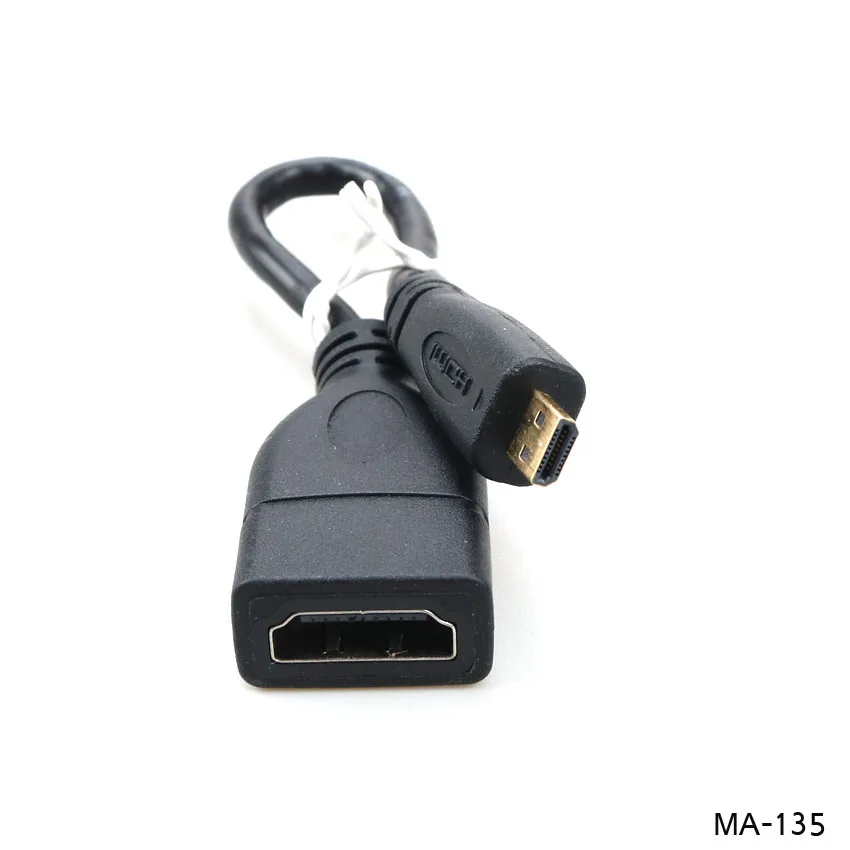 HDMI-compatible Cables HD 1080P Male to Female Micro HDMI-compatible to High Speed Adapter Cord Extension Cable Approx.10cm