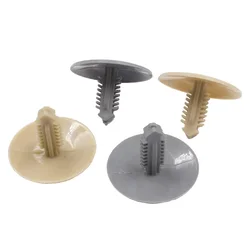 50 Stuks Grijs/Beige 7.5Mm Gat Auto Dakvoering Kofferbak Voering Grijze Bevestigingshouder Klinknagel Trim Auto Plafondbedekking Snaps Plastic Clips.