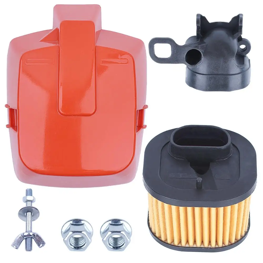 Air Filter Cover For Husqvarna 362 Special 371 372 XP XPW Chainsaw 503817701, 502 20 65-04, 502 20 83-02 w Intake Adpator Knob