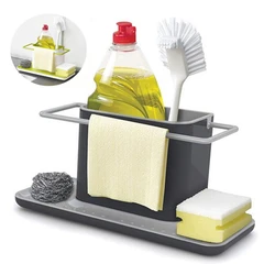 Newest Storage Shelf Sponge Holder Draining Sink Box Kitchen Organizer Draining Rack Dish Storage Rack Stand Utensils Towel Rack