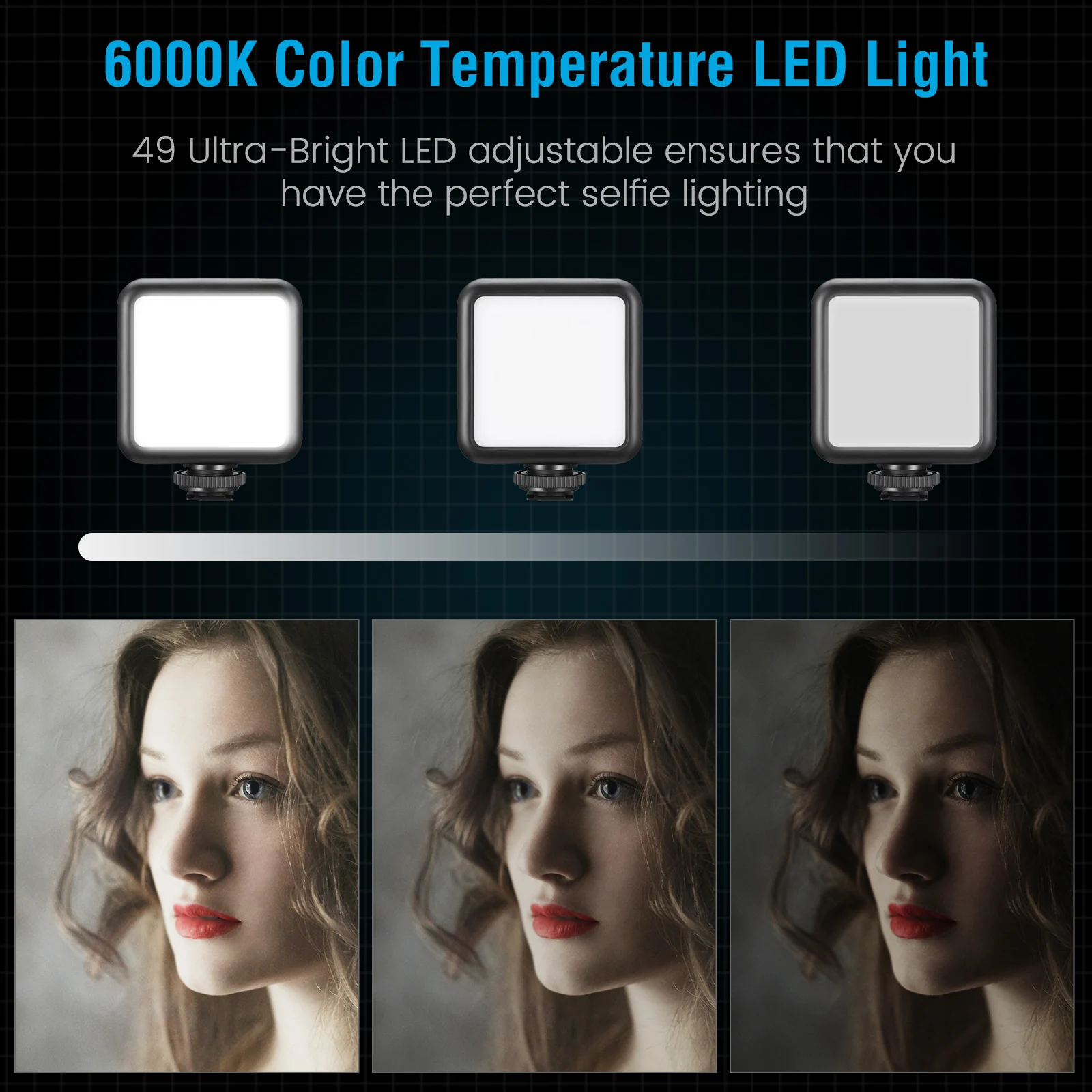 التصوير الفوتوغرافي LED الفيديو الضوئي للصور DSLR SLR KIT01 الهاتف الذكي Vlog LED الفيديو الضوئي عدة مع حامل ثلاثي القوائم ميكروفون الحذاء البارد