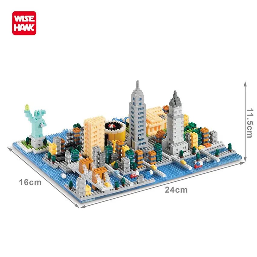 Wisehawk Mini Building Blocks Model Kit Funny Architecture Titanic Statue Of Liberty Educational Toys For Children