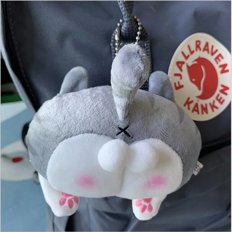 Cute Cat Butt Plush Toys Corgi Pig Butt Keychain Soft Fidget Toys Female Bag Decoration Student Fashion Girls Child Gift