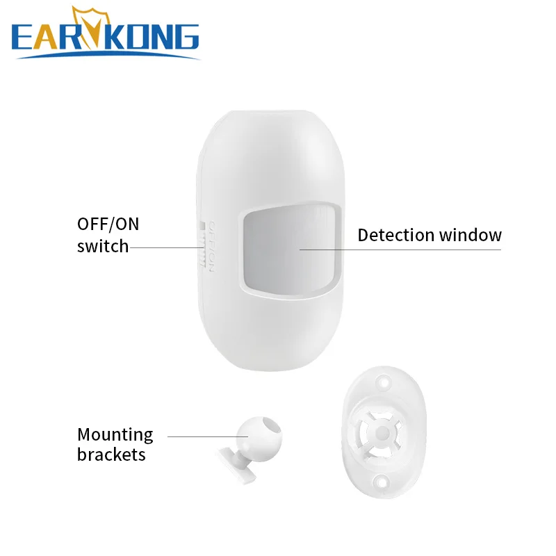 Wireless Motion Detector 5pcs/lot 433MHz 1527 Code Passive Infrared Detector PIR Sensor For Smart Home Security Alarm System