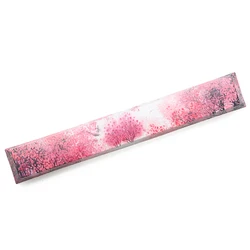 Novelty allover dye subbed Keycaps spacebar pbt custom mechanical keyboard plum blossom snowman ink painting matrix Opera