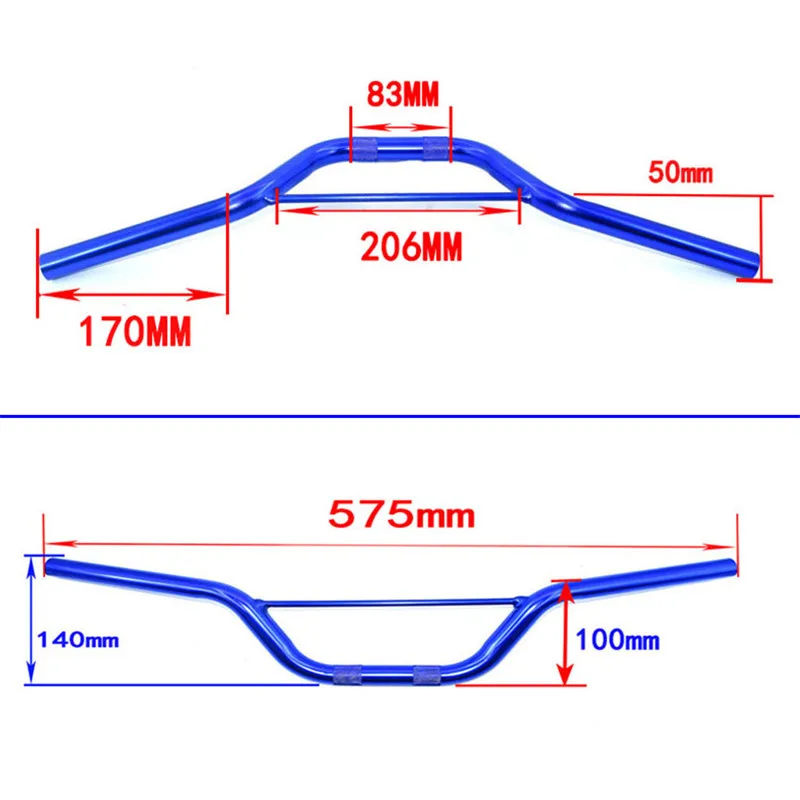 Aluminum 22mm Handlebar for dirt pit bike 7/8\