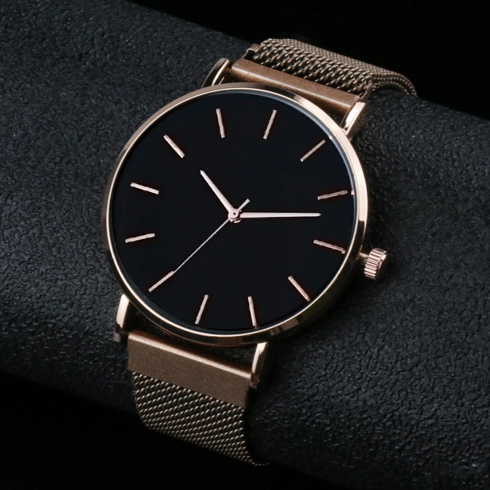 Minimalist Men\'s Watch NO LOGO Rome number Thin dial Leather Belt Fashion Simpler Watch Clock Reloj Cheap Watch Quartz Movement