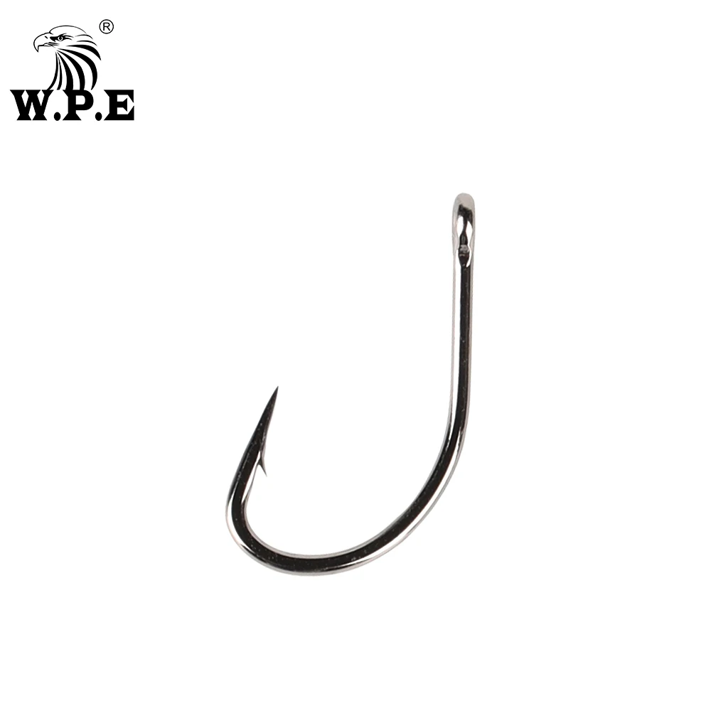 

W.P.E BKK 30pcs/lot Fishing Hook Size 1#-10# High Carbon Steel Barbed Hooks Carp Fishing Single Rig Circle Fishhooks Tackle