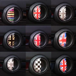 Cristal epóxi porta do carro identificador adesivo, decoração de interiores, decalque para Mini Cooper R56, R55, R60, R61, Countryman F55, F56, F60, 2pcs