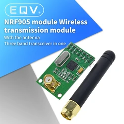 NRF905 無線トランシーバモジュールワイヤレストランスミッターレシーバボード NF905SE とアンテナ FSK GMSK 433 868 915 MHz