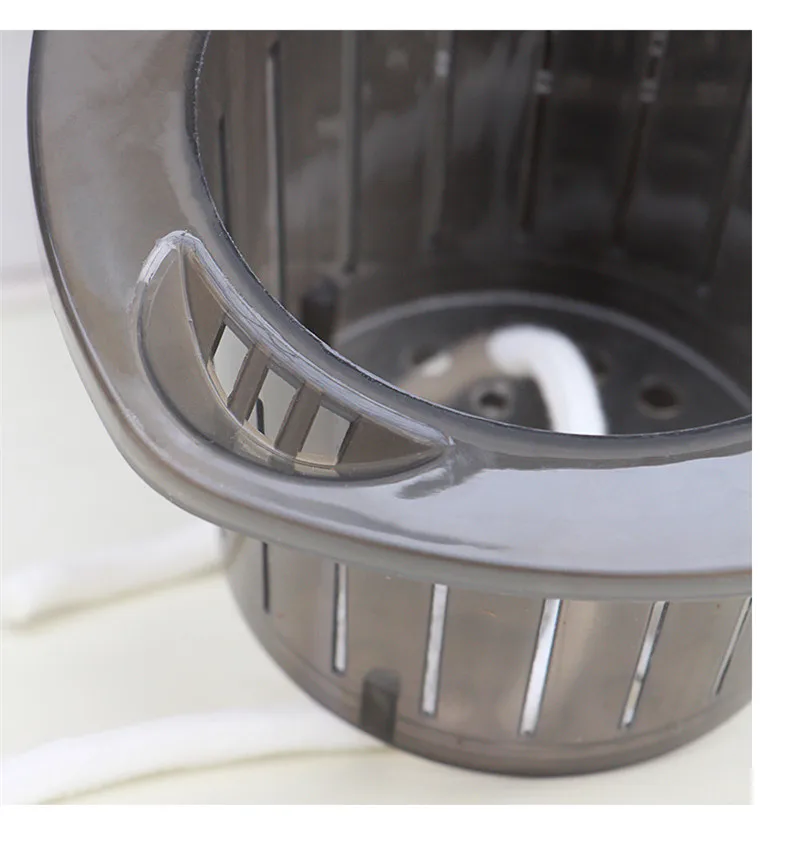 2 Layer Self Watering Round Plant Pot With Cotton Rope Flower Plante Water Container Desktop garden