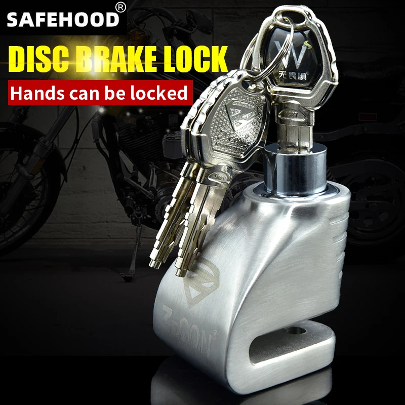 304 stainless steel C level lock cylinder disc brake lock motorcycle anti-theft lock electric car battery car mountain bike lock