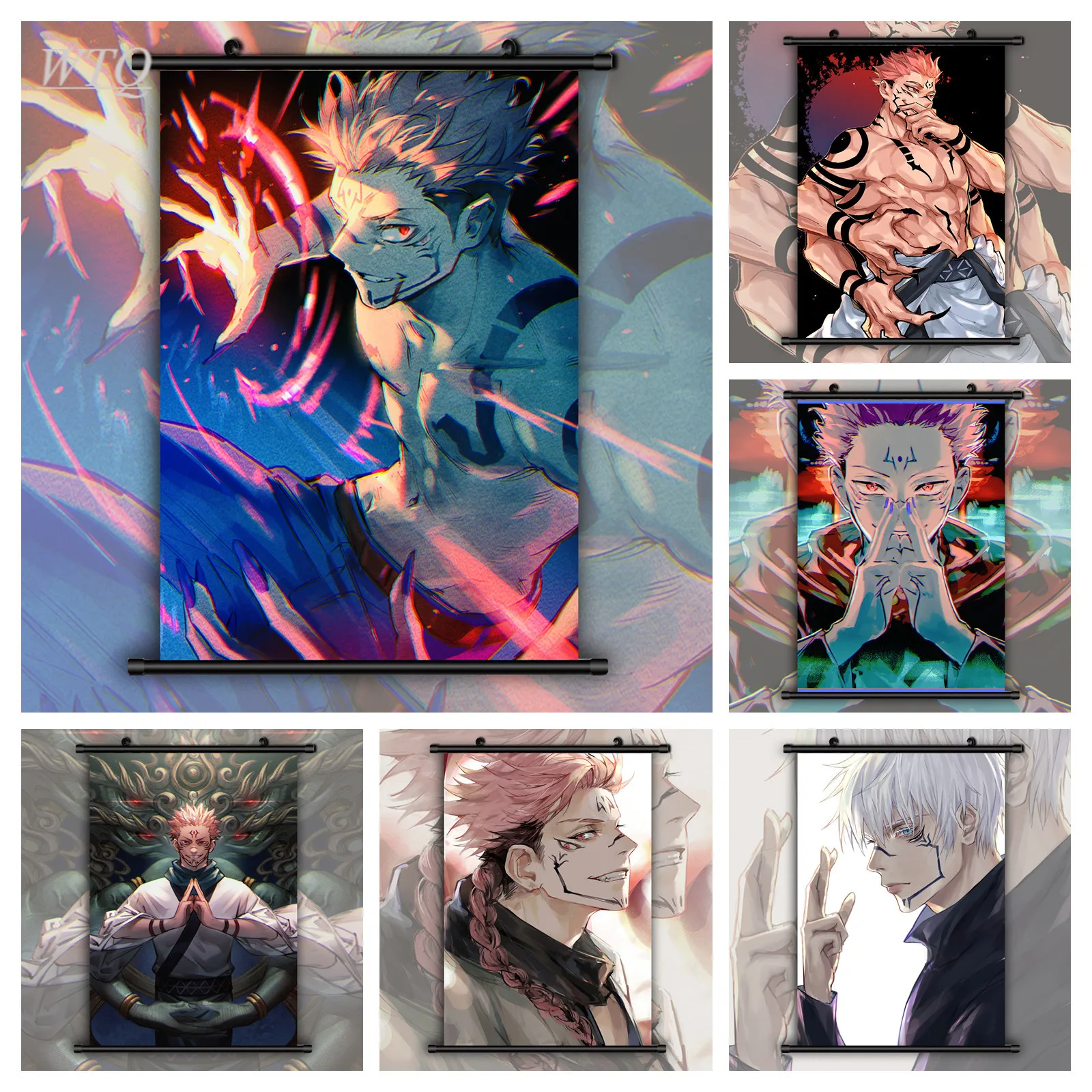 Anime Posters Jujutsu Kaisen Posters Gojo Satoru Ryomen Sukuna Canvas Painting Wall Decor Wall Art Picture Room Decor Home Decor