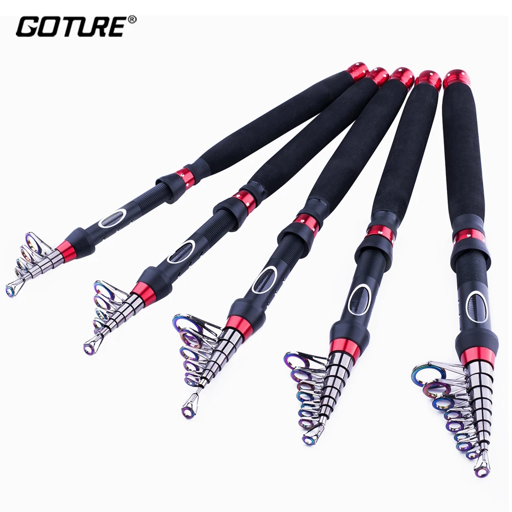 

Goture Long Casting Telescopic Fishing Rod High Carbon Telescopic Fishing Rod for Lake Sea 1.8M 2.1M 2.4M 2.7M 3.0M