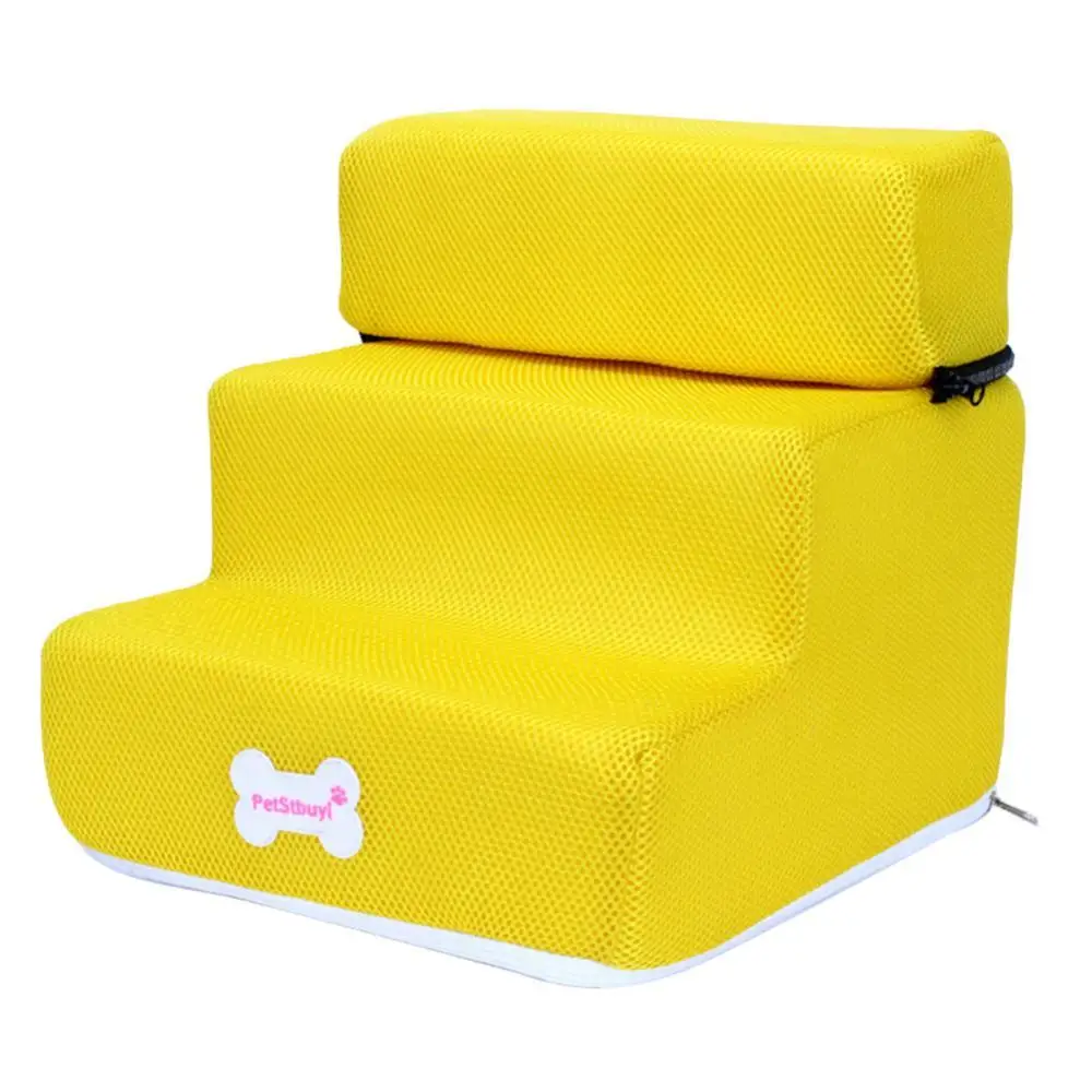 Small Dog Cats Pet 3 Steps Removable Non-slip Ramp Climbing Detachable Bed Ladder Dog Beds/Mats