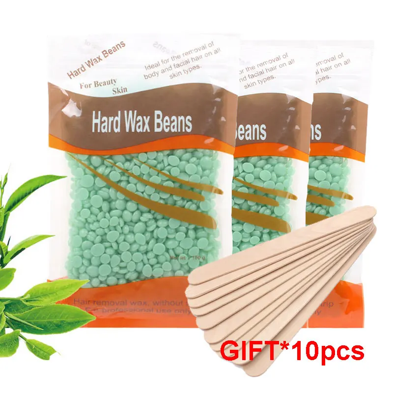 200g 300g/Pack Wax beans Removing Bikini Face Hair Legs Arm Hot Film Wax Pellet Hard Wax Hair Removal Bean For Women Men