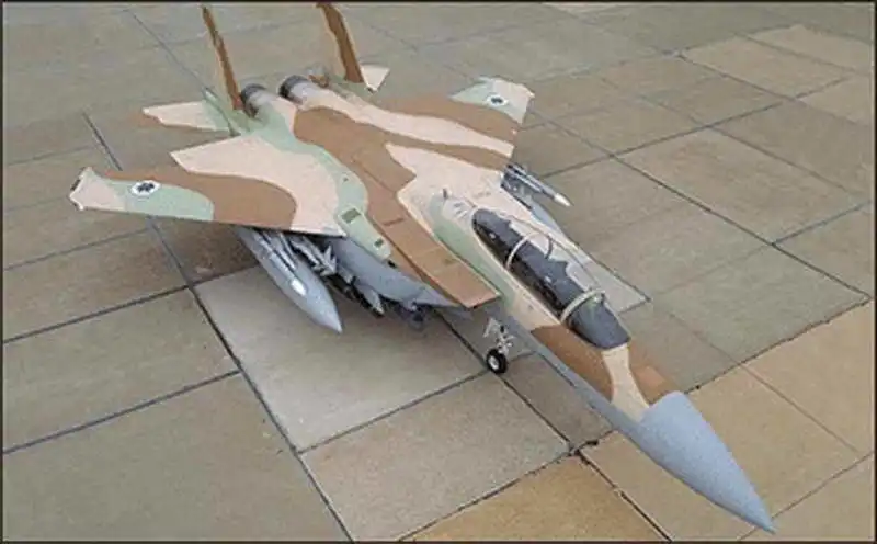 1:32 60 centimetri USA F-15 Aquila Fighter Air Force Aircraft FAI DA TE 3D Carta di Carta Set di Giochi di Costruzione di Costruzione di Modello Militare modello