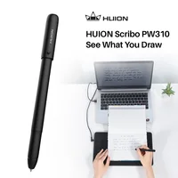 Huion – stylet pour tablette graphique Scribo PW310, avec 3 recharges de remplacement, 8192 pression, Support H420X H640P Q620M HS64 H610PROV2 5