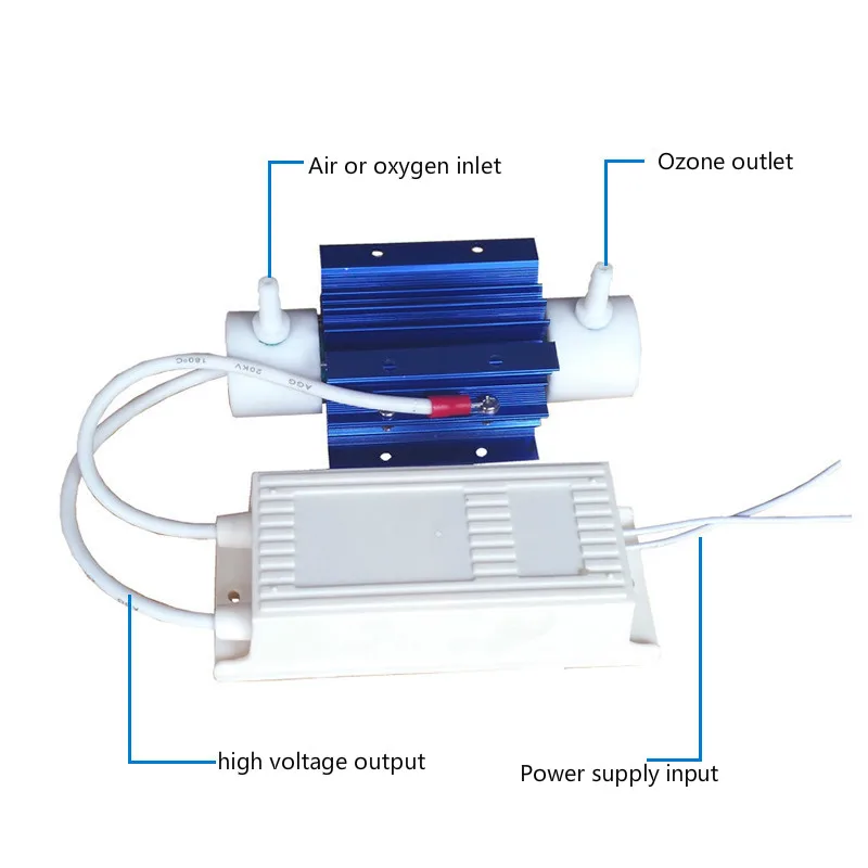 

3g Ozone Generator Module KS-3G 12v24V220v Power Supply + Ozone Tube Space Sterilization Ozone Disinfection Machine Accessories