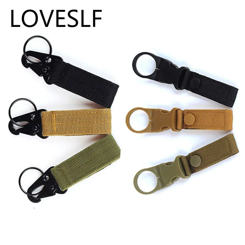 Mannen Canvas Sluiting Kleurrijke Sleutelhanger Militaire Nylon Metalen Knop Oyster Mond Vorm Plakken Riemen Cool Legering Gesp Mannen Eagle riem