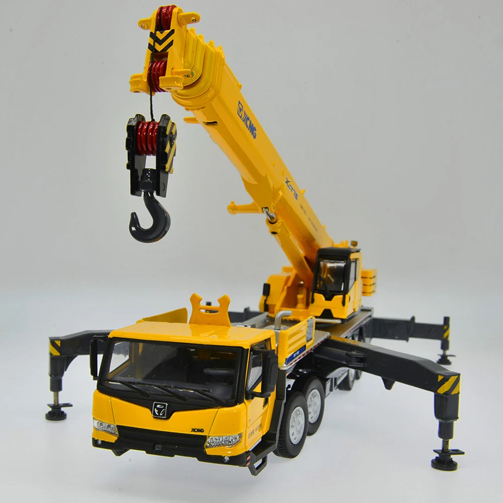 2022 New Launch 1:50 Scale Diecast Construction Model XCMG 75 Tons Truck Crane Replica Small tonnage Crane Collection Gift