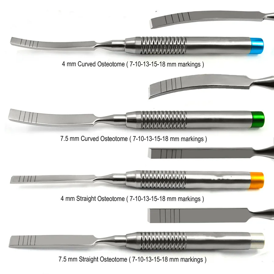 Dental Implant Instrument narzędzie ze stali nierdzewnej dental Ochsenbein dłuto ząb kości nóż kości podział szczepienia narzędzia chirurgii ustnej