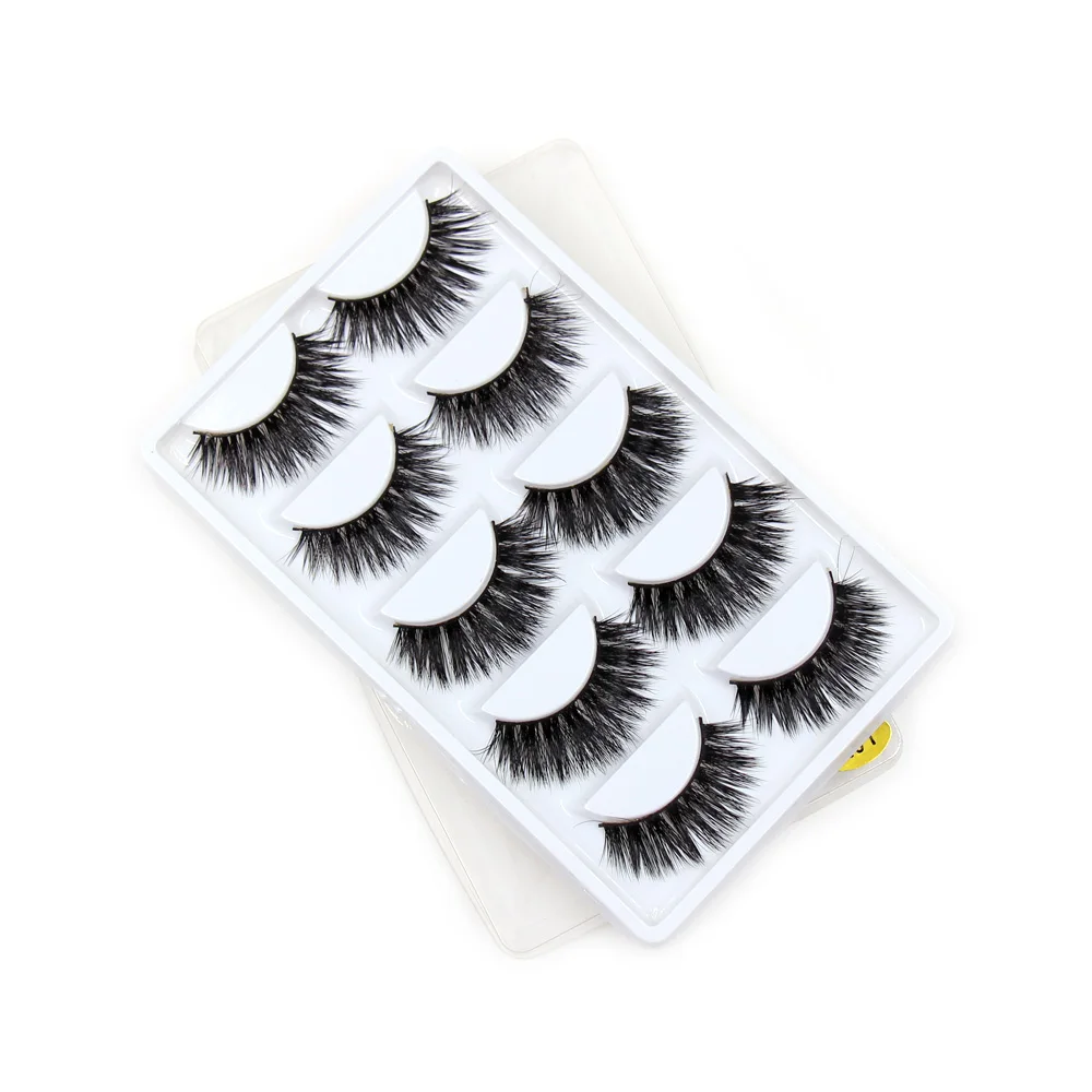Wimpern 5/10/16 Paar 3D Faux Nerz Wimpern Natürliche Falsche Wimpern Wiederverwendbare Dramatische Volumen Wimpern Make-Up Wimpern Verlängerung