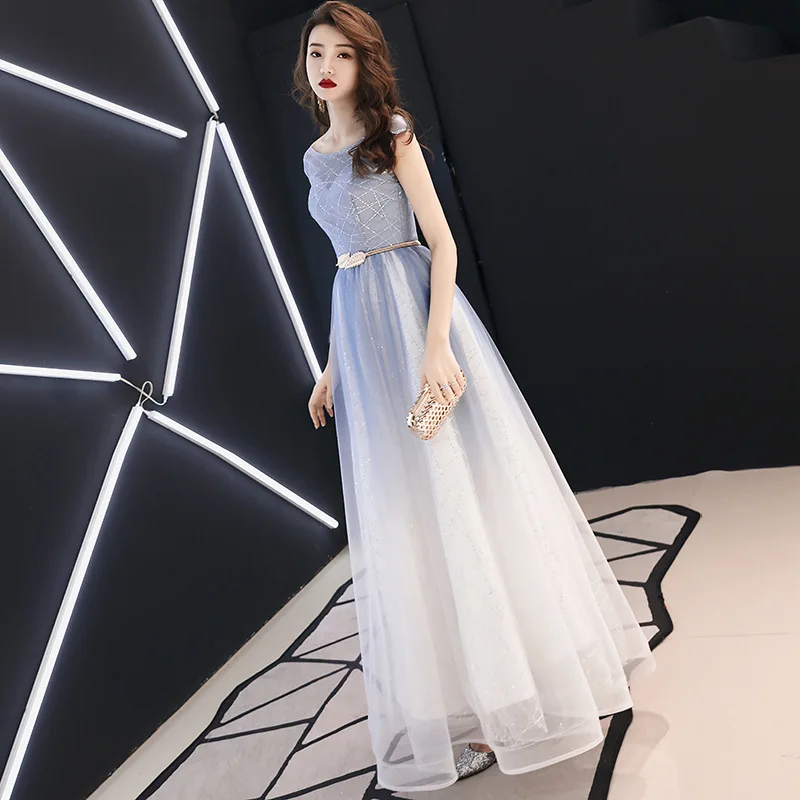 Banquet Evening Dress Female 2020 New Temperament Ladies Long Model Host Aura Queen Elegant Dress Women Daily Wear