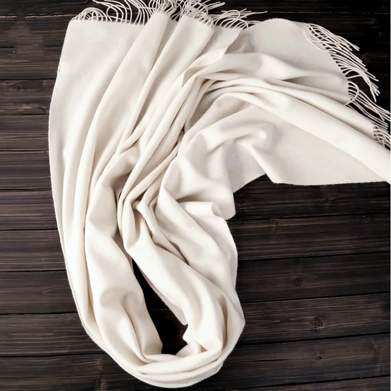 Women Scarf Winter Wool Shawl  White Shawl Thickened Big size long Scarf 100% Wool scarf for Lades 2021 New Hot Sell Fashion