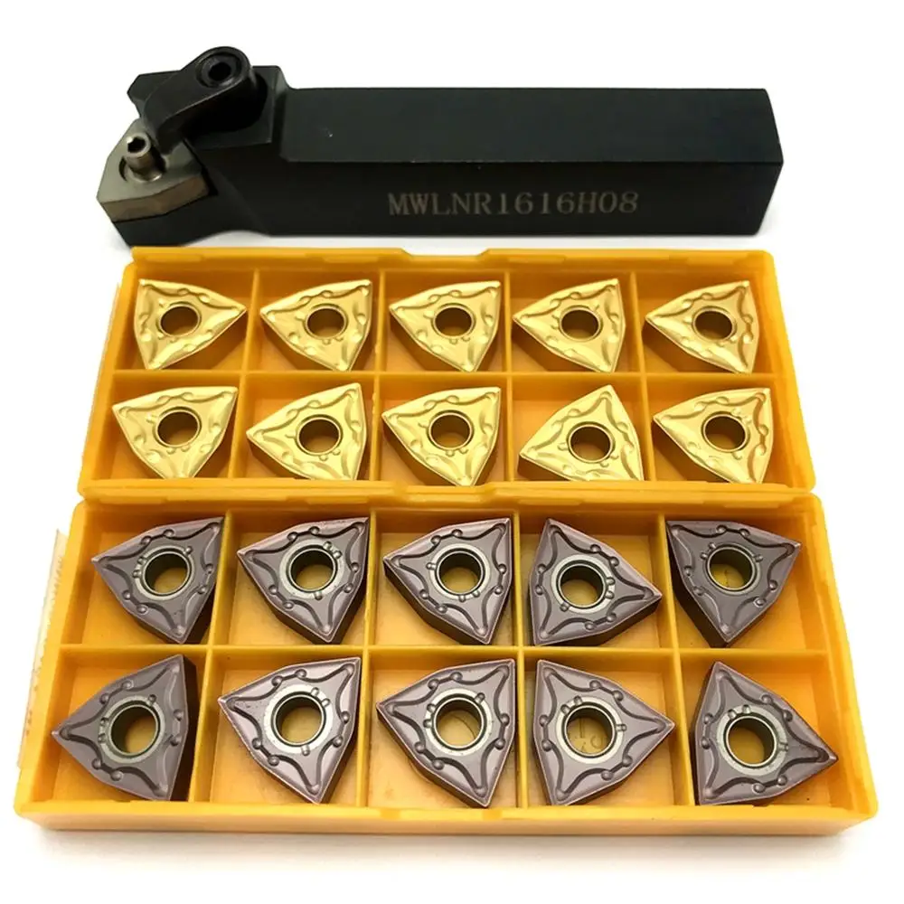 1PCS MWLNR/L1616H08 MWLNR/L2020K08 MWLNR/L2525M08 Portautensili + 10PCS WNMG080404/WNMG080408 Carburo Cementato combinazione lama