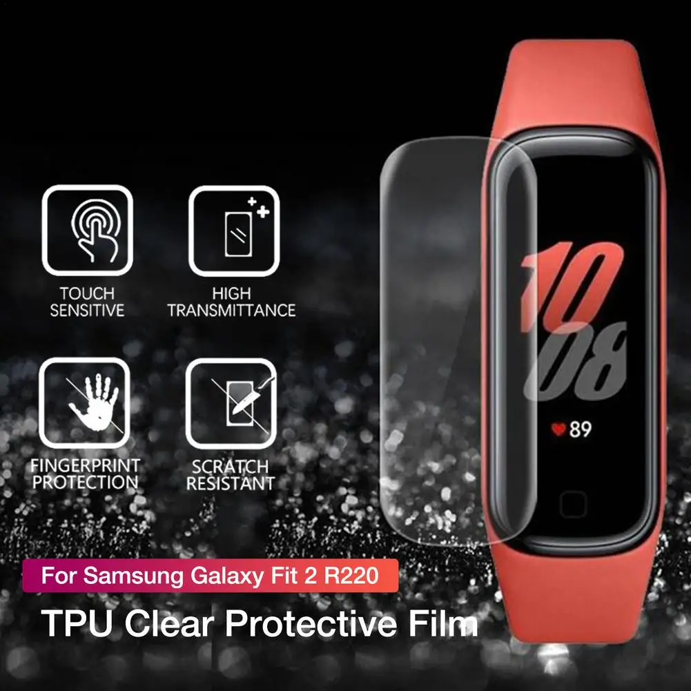 5/10pcs TPU Clear ForSamsung Galaxy Fit 2 R220 Smartband Bracelet Protective Film forExplosion-proof Film Drop Ship Wholesale