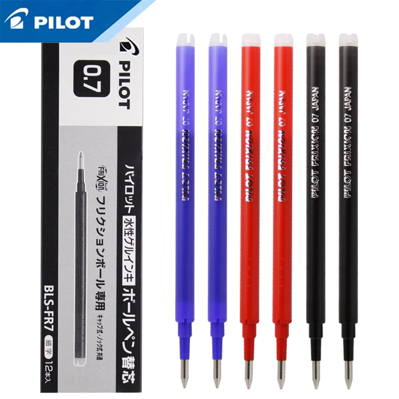 3/5/7/9/20 Pcs/Lot Pilot BLS-FR7 Erasable/Frixion Pen Refill Roller Ball 0.7mm Rubable Gel pen refills Office& School Supplies