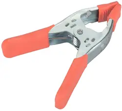 6 Inch Metal Spring Clamps Large Strong Clips Hand Squeeze Grip Orange Spring Clip for Photography Furniture Pony Industrial