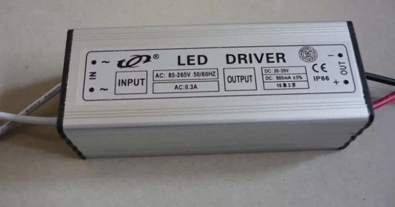 Imagem -02 - Série Paralelo 30w Led Driver de Luz 900ma 0.9a Corrente Constante Ip66 Impermeável Dc2039vf 10 Peças 10