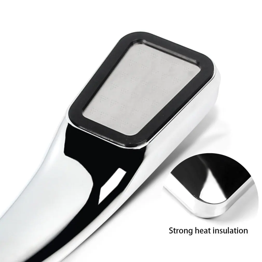 Shower Bath Head Adjustable 3 Mode High Pressure Stone Stream Handheld Telephone Shower Head Temperature Control
