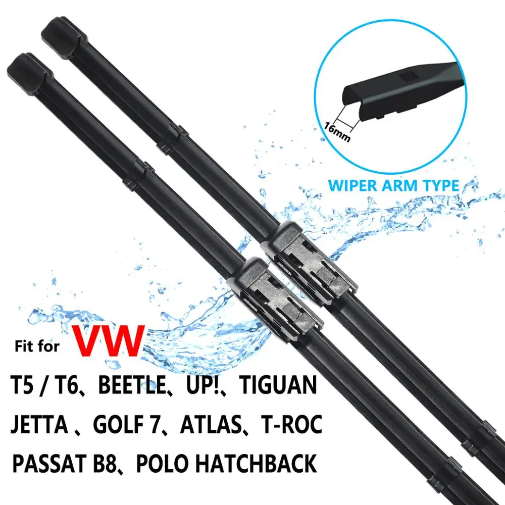 Car Wiper Blade for VW Jetta A6 A7 Golf 7 Teramont Atlas T5 T6 Beetle UP Tiguan T-Roc Passat B8 POLO Hatchback Car Accessories