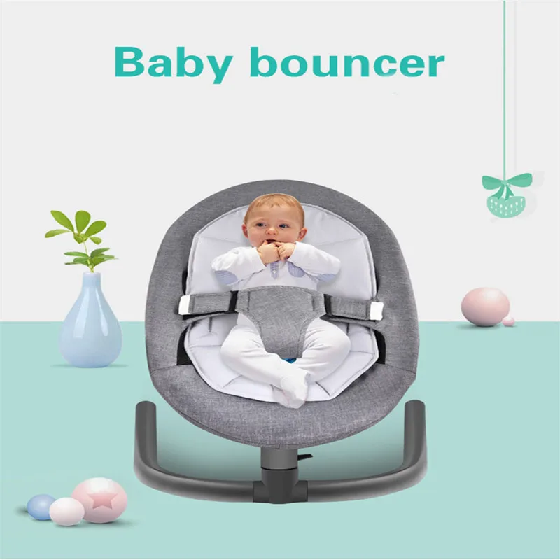 

Baby Rocking Chair for Aluminum Newborn Swing Bouncer Chair Infant Sleeping Basket Automatic Cradle for Toddler