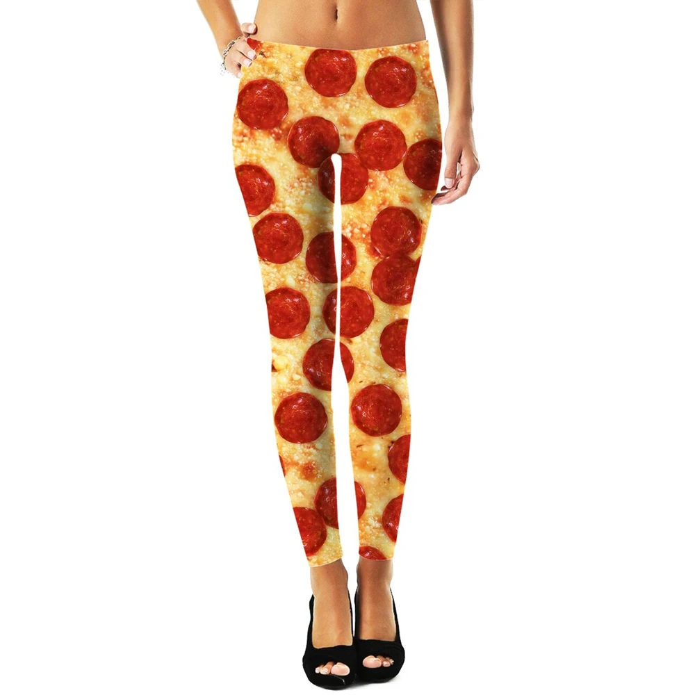 PLstar Cosmos Women Leggings Fashion 3D Digital Printing Pizza/Berry Leggings Sexy Elastic Female Skinny Leggings Gothic DDK2