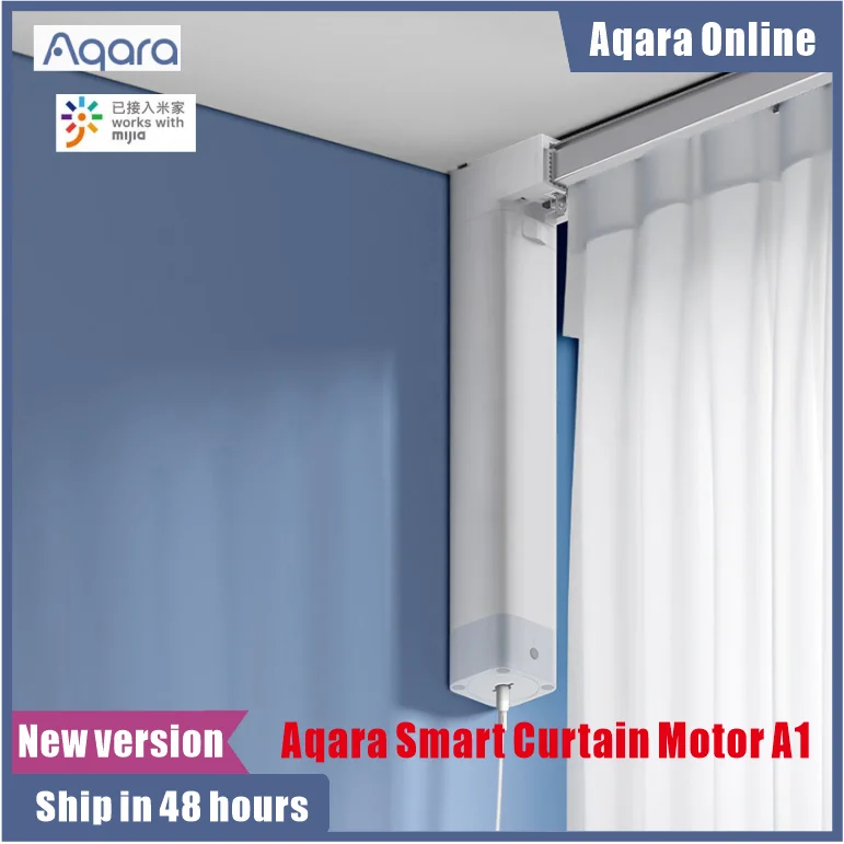 

Aqara A1 Smart Intelligent Electric Curtain Motor works with mijia Mihome,WiFi Direct Link Curtain motor No Hub Gateway required