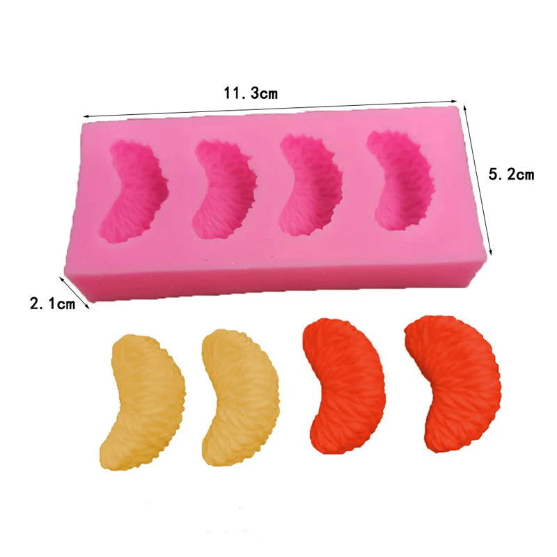 3D Orange Petal Silicone Molds for Soap Candle Making Wax Kits Dessert Baking Mould Candle Scents Home Decoration