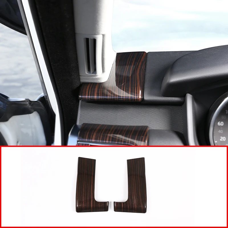 ABS Plastic Red Ash Wood  Side Dashbord Decoration Cover Trim For Landrover Range Rover Sport 2014-2018 Interior Car Accessories