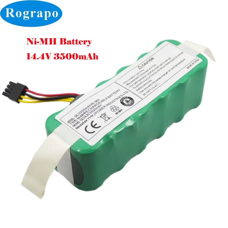 14.4V 3500mAh Ni-MH Battery For Midea R1-L102B R1-L10D For Genio Profi 240 Okami S80 Profimaster Robot 2712