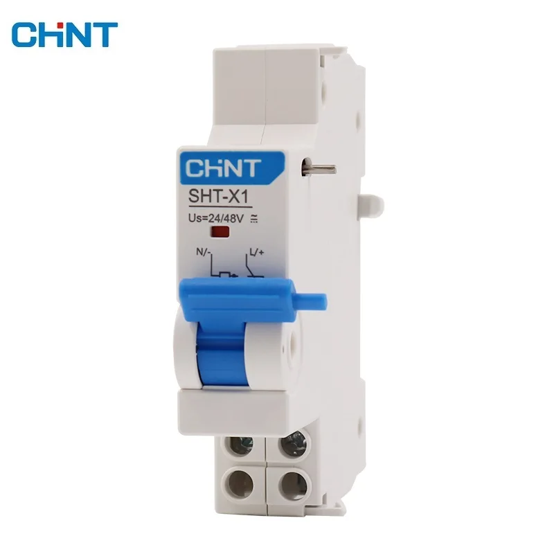 CHNT SHT-X1  Shunt release   AC415V  3A    AC240V 6A  AC/DC48V  3A   AC/DC24V  6A    Ui: 500V  MCB