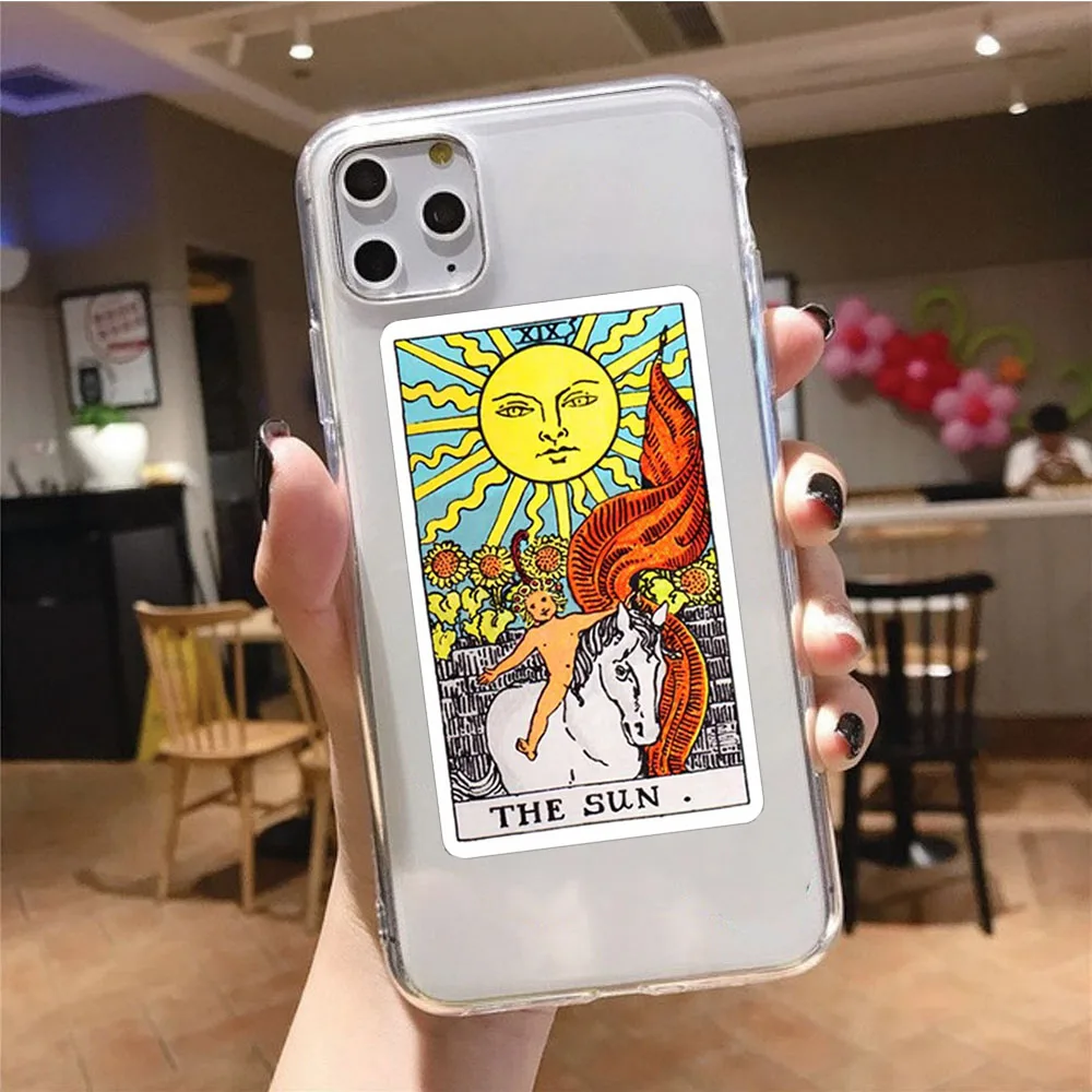 Egypt mysterious Tarot Card Phone Case For iphone 15 14 13 11 12 pro XS Max XR X Case for iPhone 7 8 6 Plus SE2 12mini