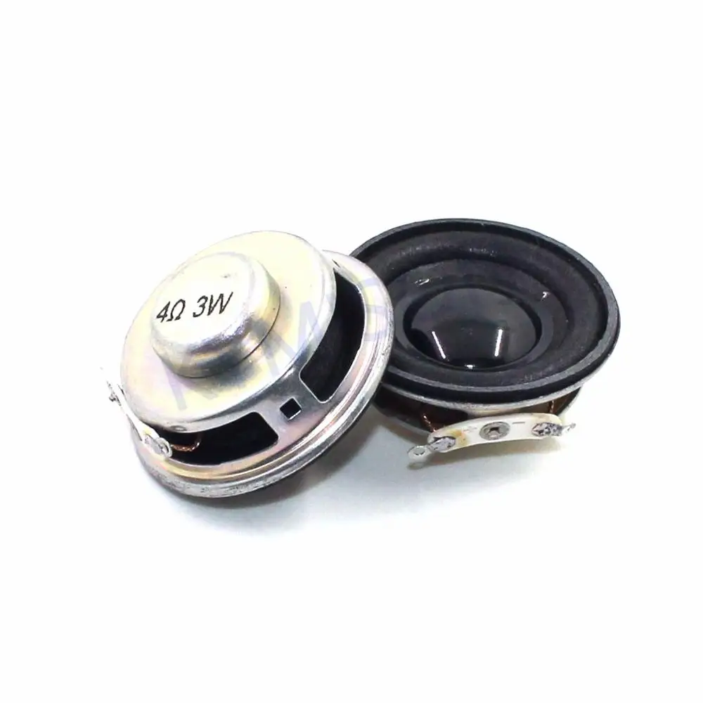 2pcs Speaker Horn 3W 4R Diameter 4CM Mini Amplifier Rubber Gasket Loudspeaker Trumpet 3W 4ohm 40mm