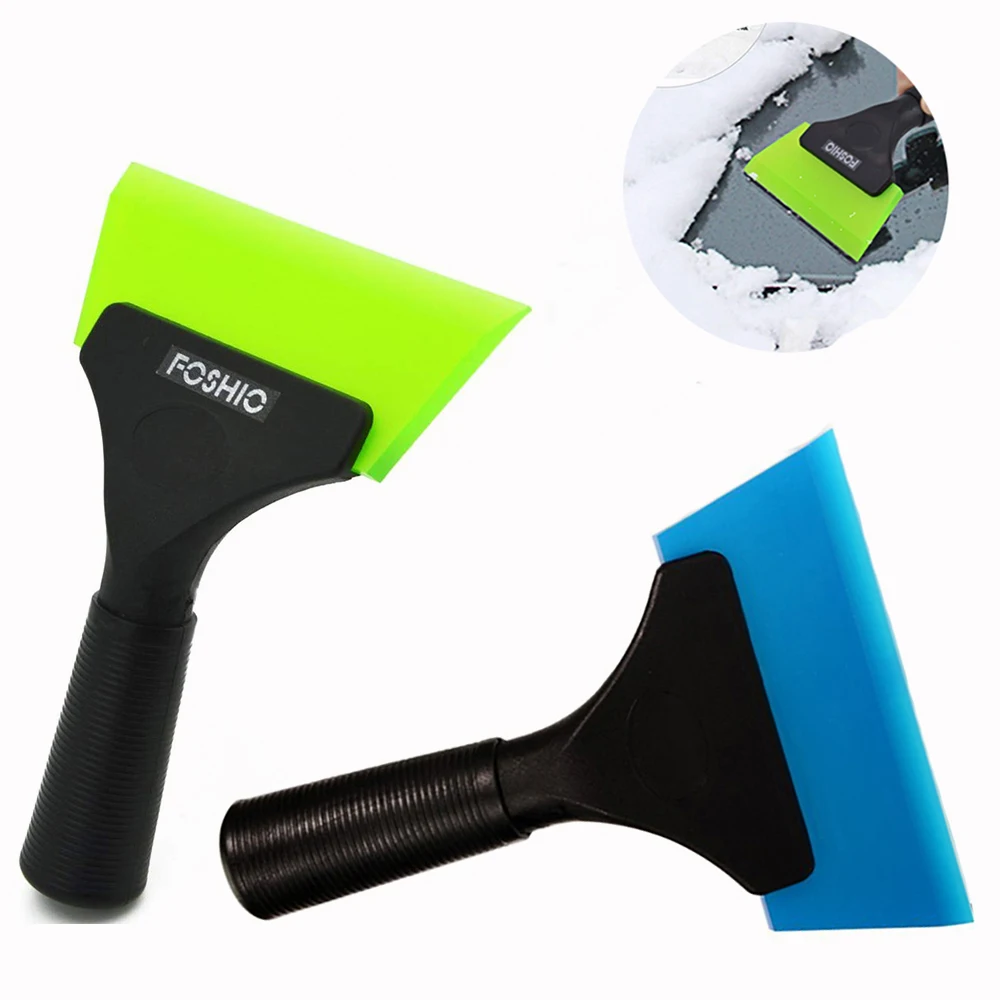 

FOSHIO Vehicle Ice Scraper Rubber Snow Shovel Car Cleaning Tool Washer Window Glass Water Wiper Vinyl Wrapping Tinting Squeegee