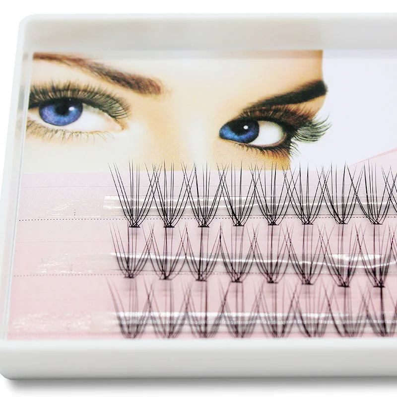 Navina 60 Bundles 10D Eyelash Extension Natural Mink 3D Russian Volume Faux Eyelashes Individual Cluster Lashes Makeup Cilia