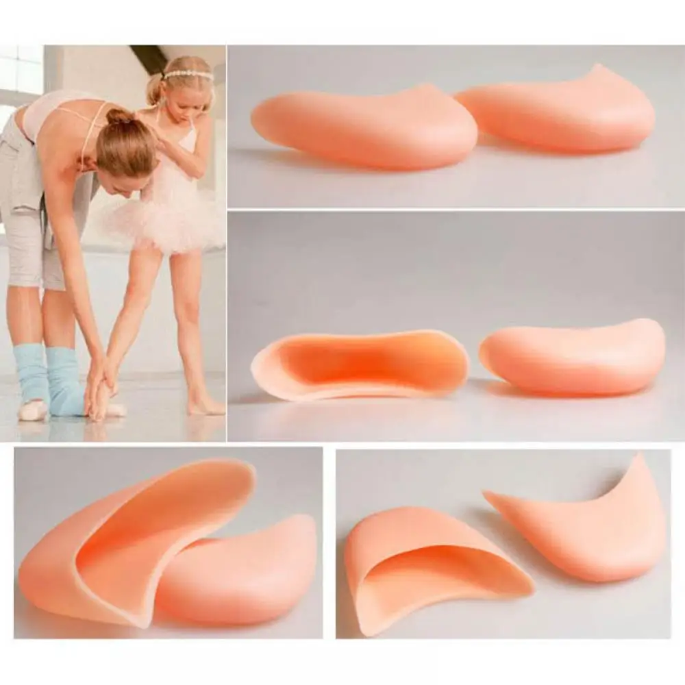 1pairs Foot Care Silicone Soft Ballet Pointe Dance Shoes Pads Dancing Toe Protector Foot Care Bunion Corrector Gel Socks