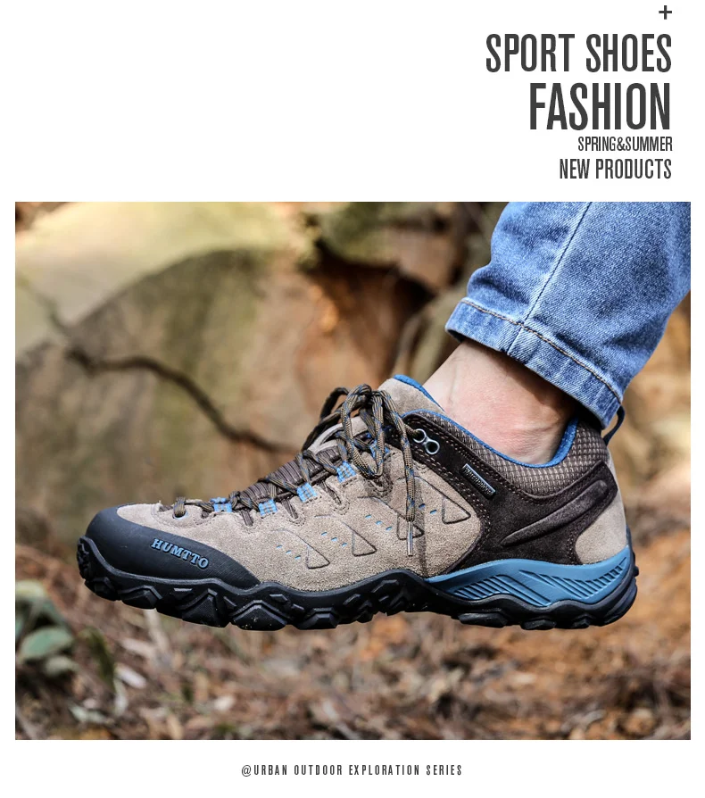 Humtto Rutschfeste Outdoor-Wanderschuhe für Herren, atmungsaktive Kletterschuhe für Damen, Sport-Sneaker, Trekking- und Jagdstiefel, Tourismus- und taktische Schuhe – Detail 4