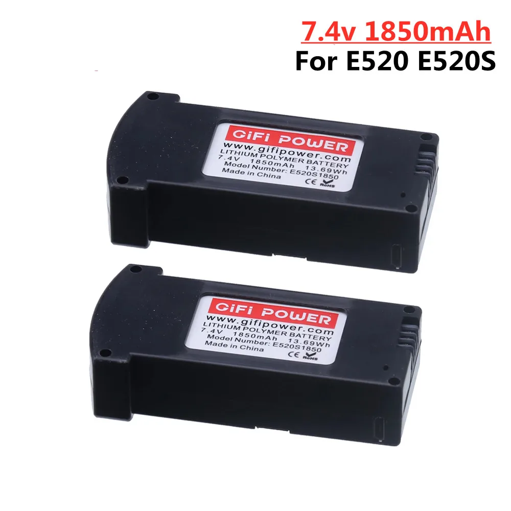 7.4V 1850MAH แบตเตอรี่ LiPo สำหรับ RC E520 E520S JD 22S RC Quadcopter อะไหล่7.4V Drone แบตเตอรี่สำหรับ E520อุปกรณ์เสริม